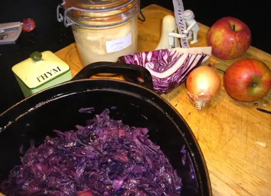 Chou rouge confit
