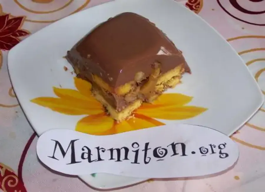 Mille feuilles aux pommes caramélisées et chocolat vite fait