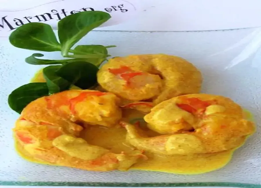 Gambas au lait de coco