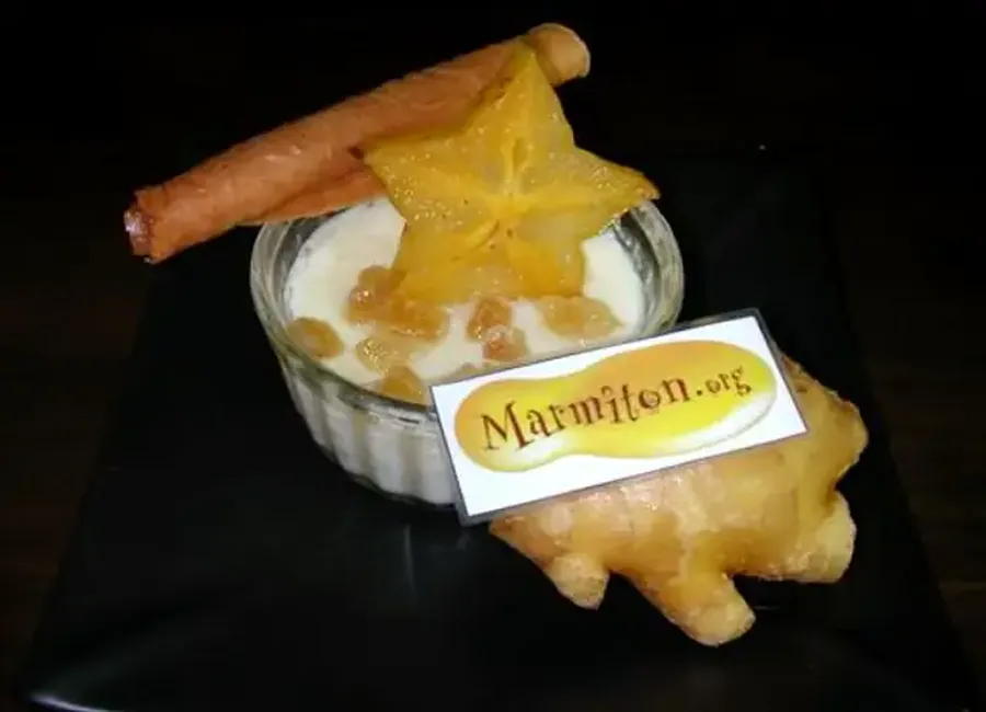 Flan au gingembre (asie)
