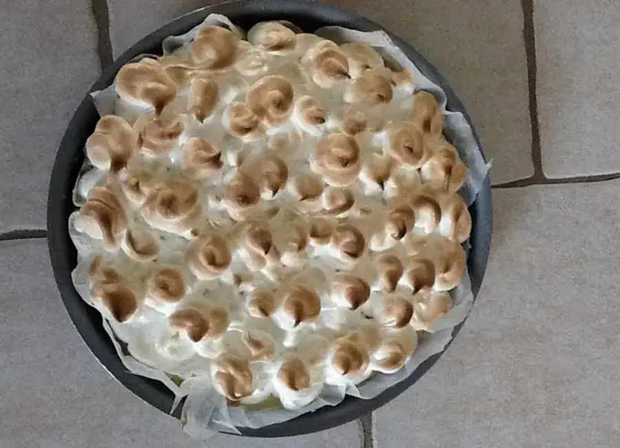 Gâteau meringué glacé