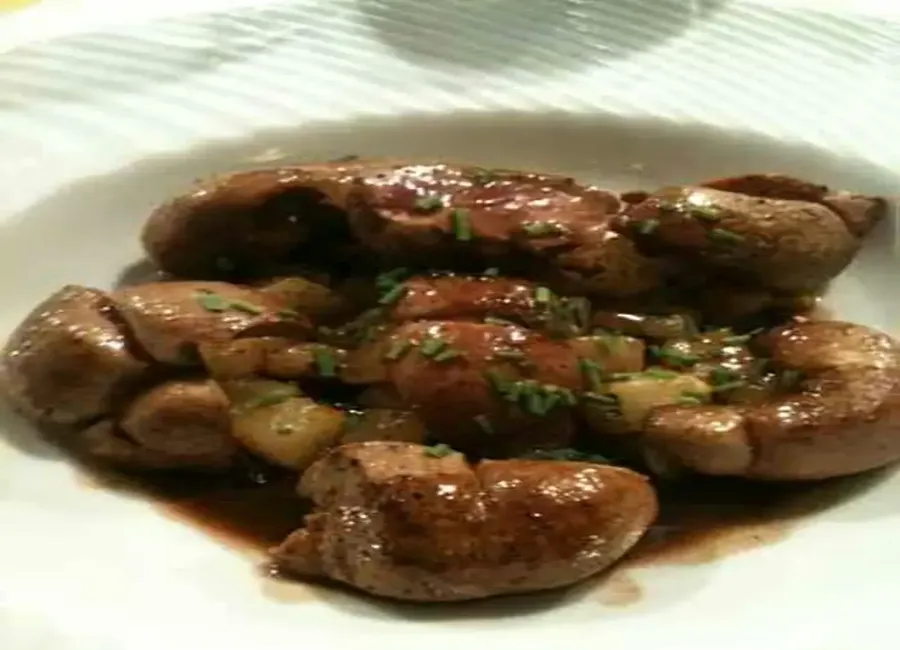Rognons de veau à la crème de porto