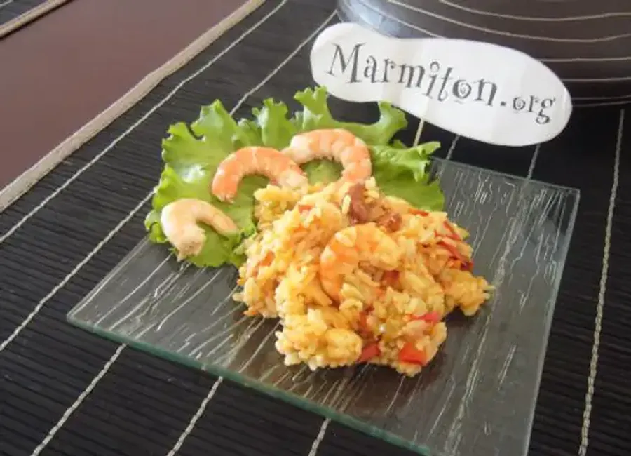 Risotto de crevettes et chorizo