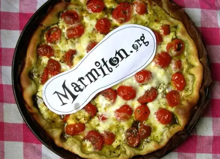 Tarte feta tomate et pesto