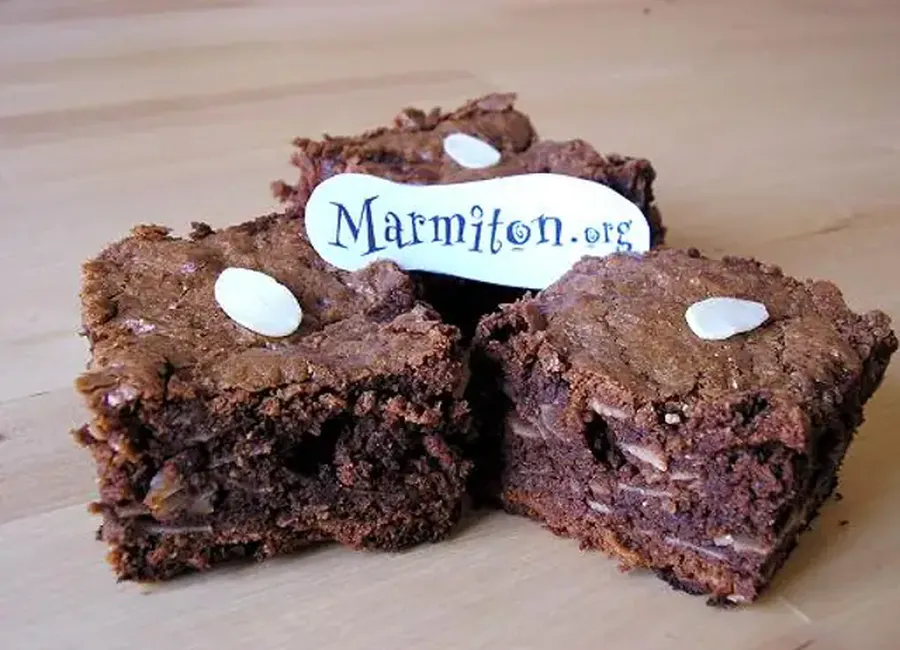 Pavé au chocolat aux amandes effilées