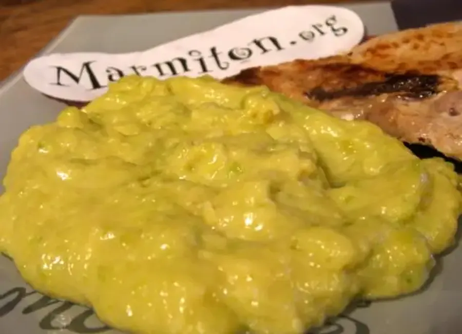 Purée de courgettes au comté