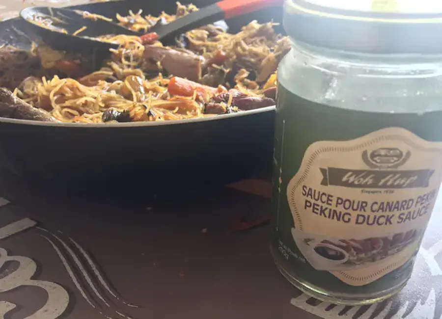 Vermicelles sautés au canard pékin