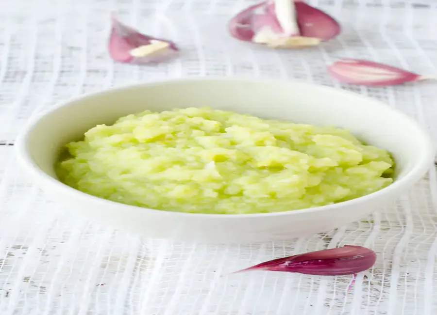Purée de courgette