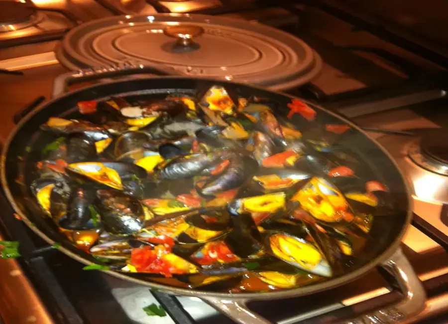 Moules au chorizo facon fabienne