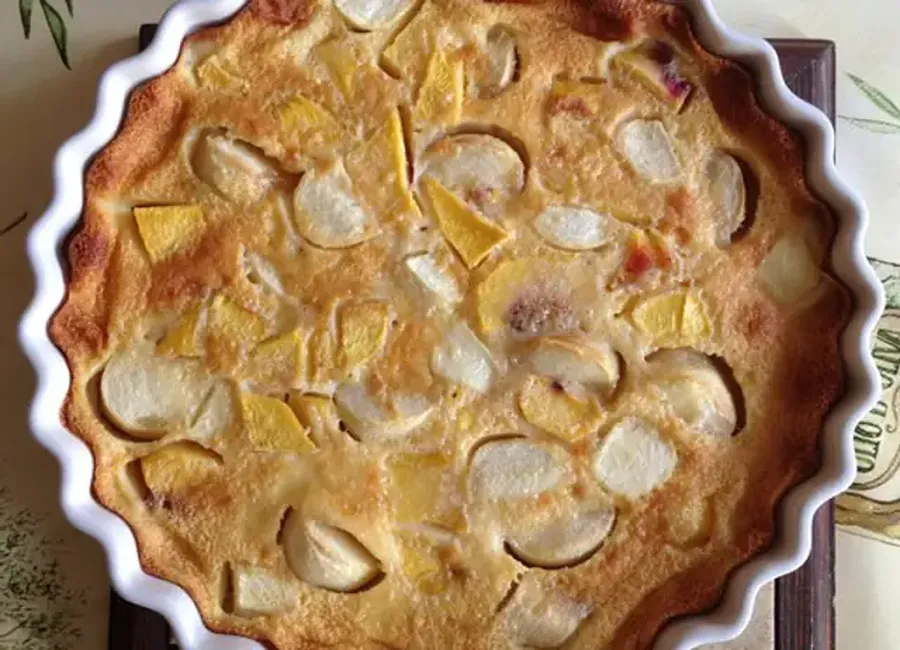 Clafoutis aux pêches