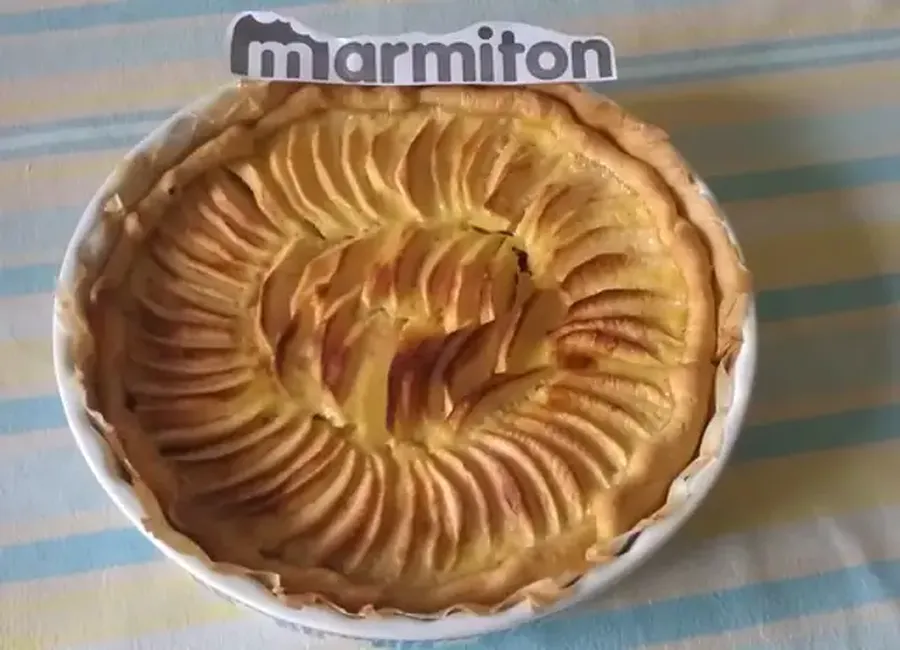 Tarte aux pommes et au chocolat
