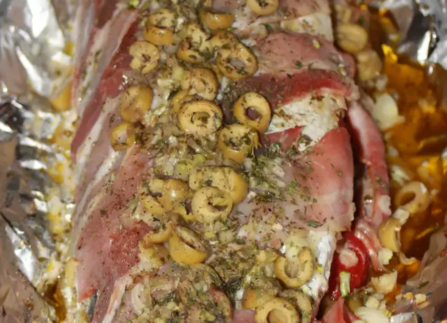 Loup en papillote à l'italienne