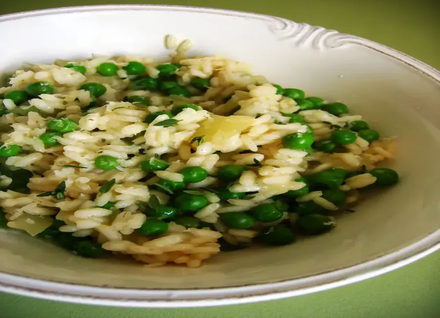 Risotto aux petits pois