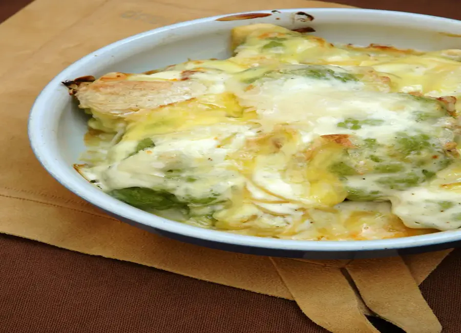 Tartiflette de chou fleur au saint-marcellin