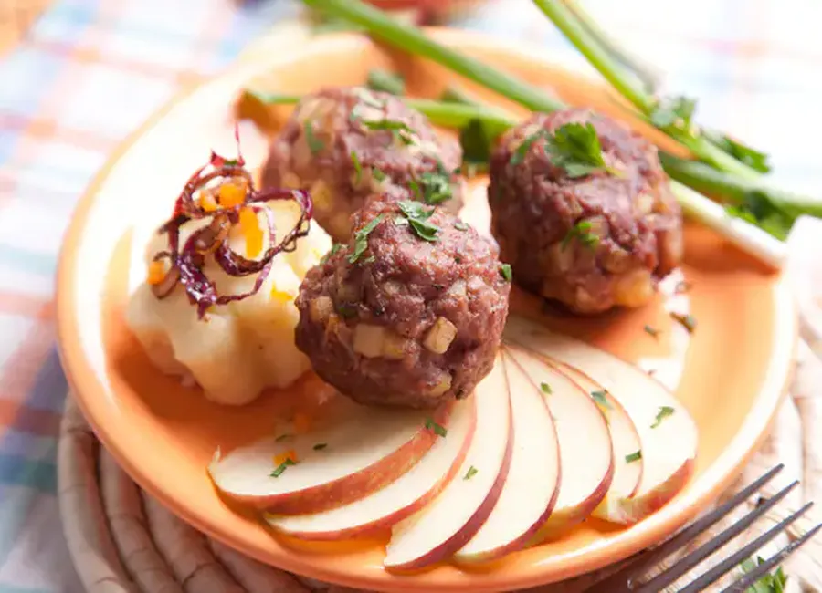 Boulettes de veau aux pommes