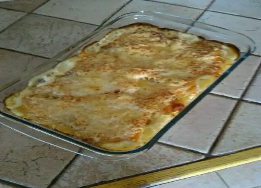 Gratin de gnocchi au saumon et trois fromages