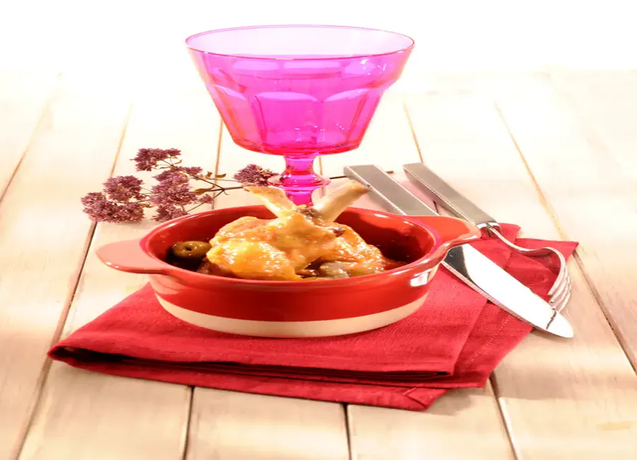 Canard en cocotte aux olives