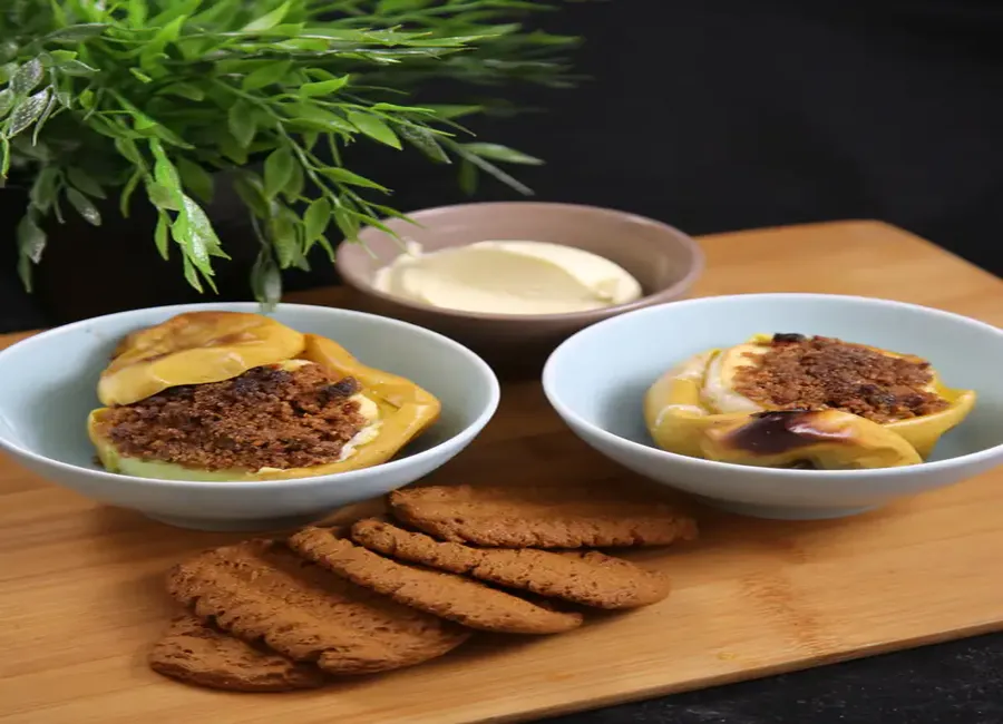Pommes au four farcies aux speculoos