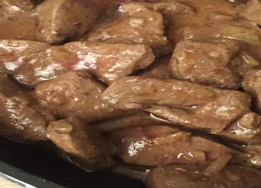 Foie sauce moutarde et balsamique
