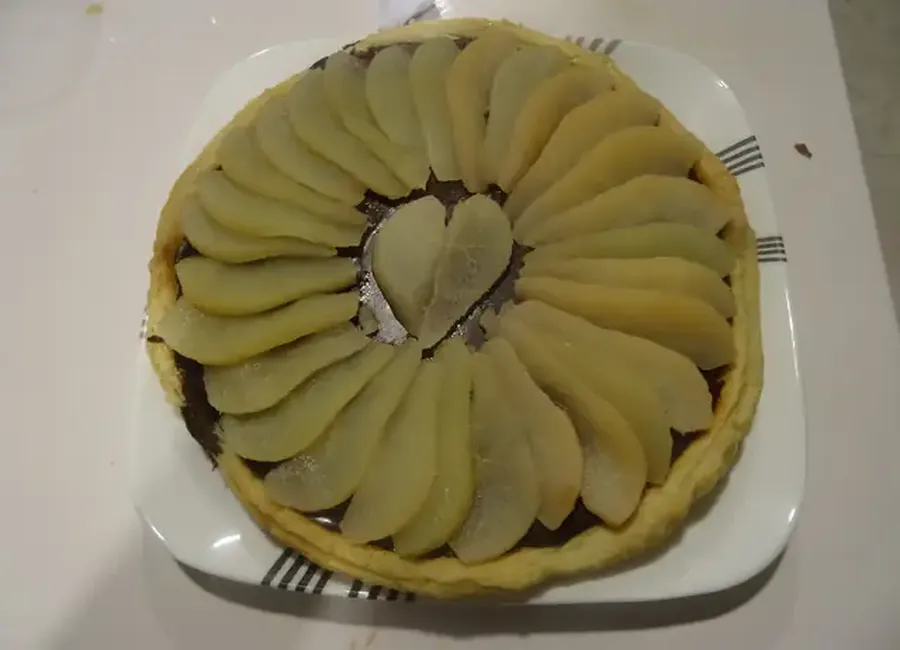 Tarte aux poires ganache au chocolat
