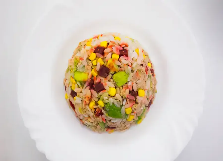 Salade de riz à l'avocat
