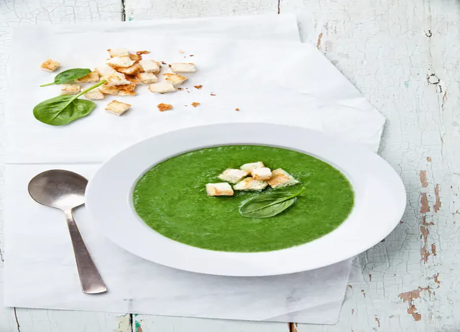 Soupe aux épinards