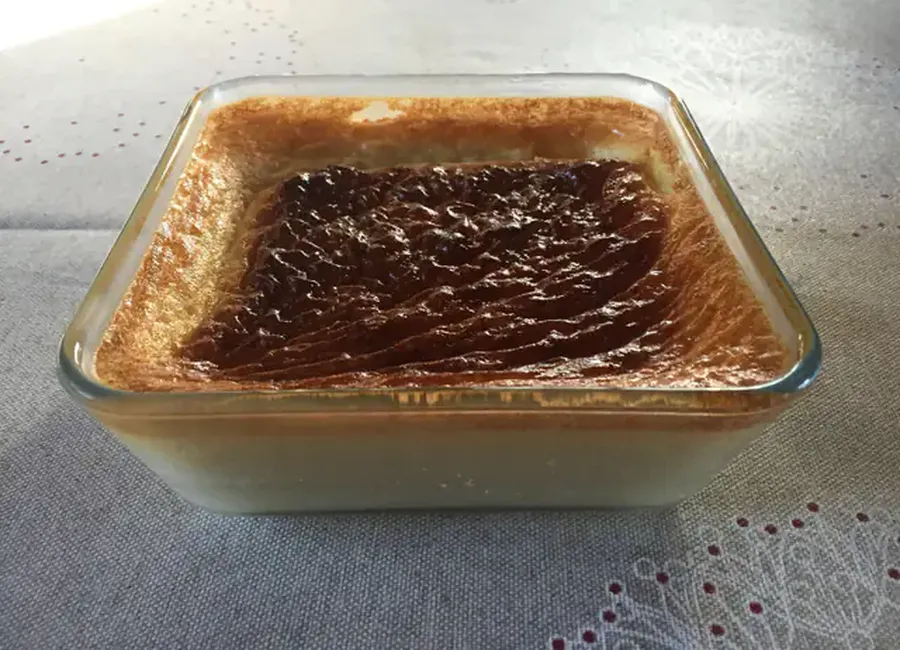 Flan aux oeufs et aux lait d'amandes