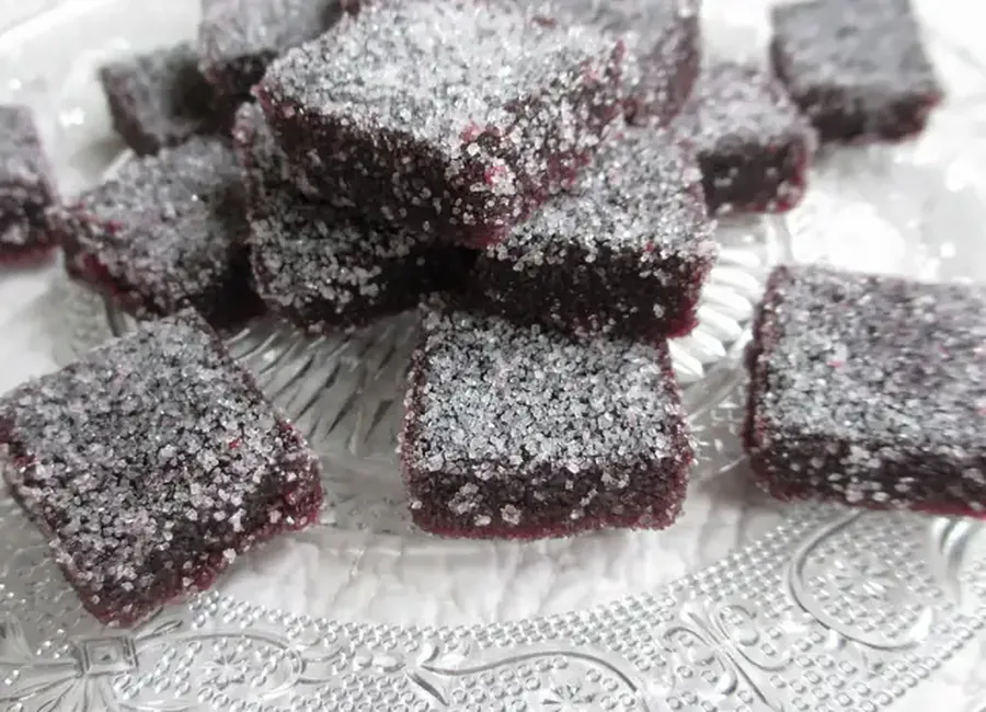 Pâtes de fruits à la myrtille