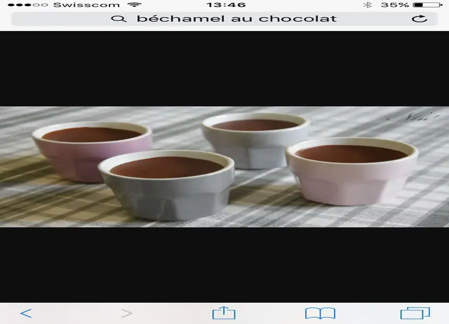 La béchamel au chocolat