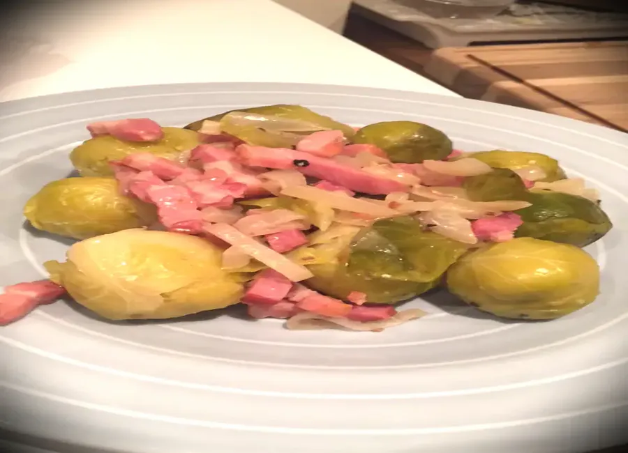 Choux de bruxelle à la bière et à la moutarde