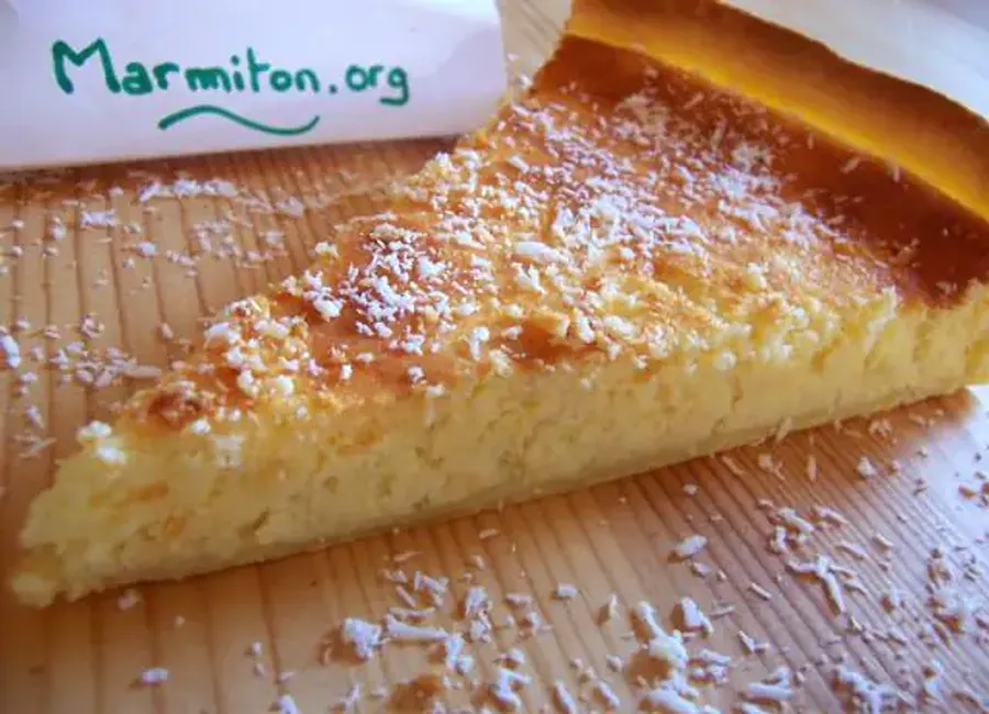 Tarte à la noix de coco et au fromage blanc