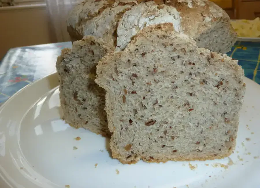 Pain aux graines de sésame et flocons d'avoine - machine à pain