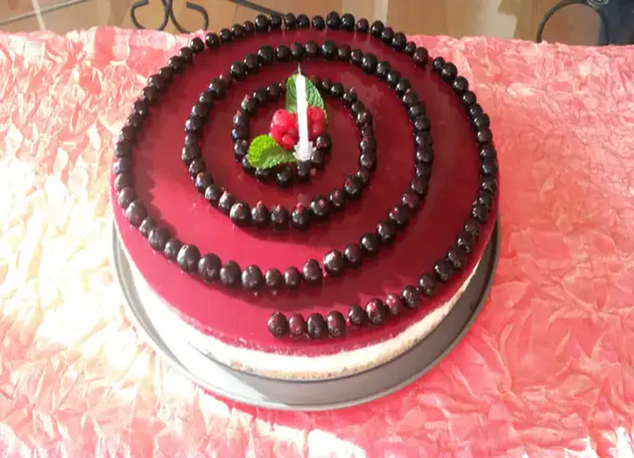Bavarois aux agrumes et framboises