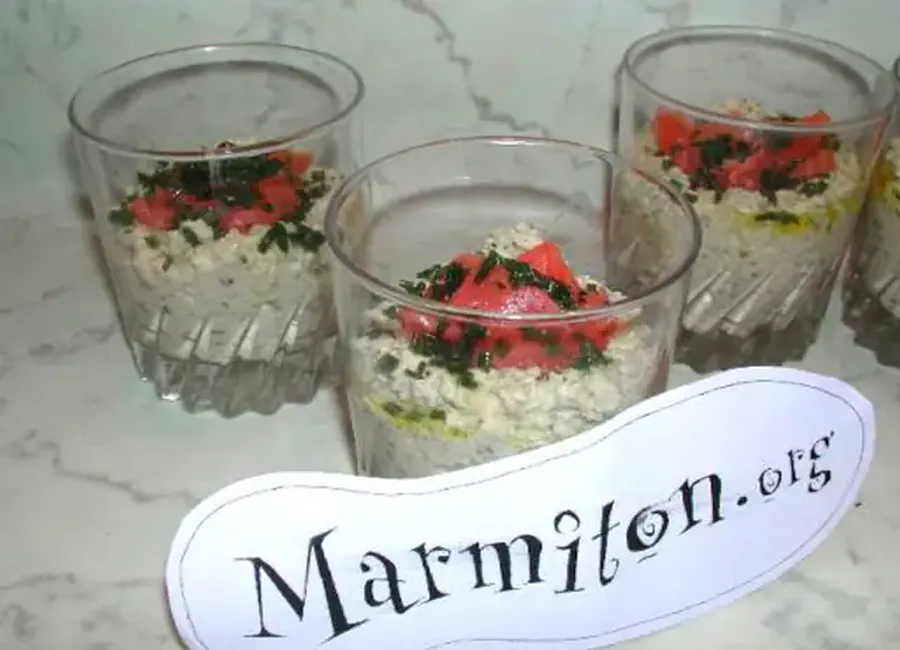 Saumon fumé à la crème d'avocat