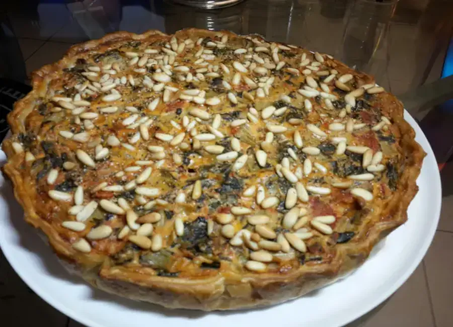 Tarte aux épinards (ou blettes) et boursin