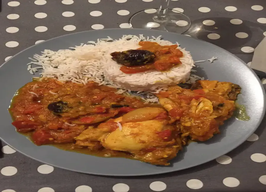 Poulet massalé simple