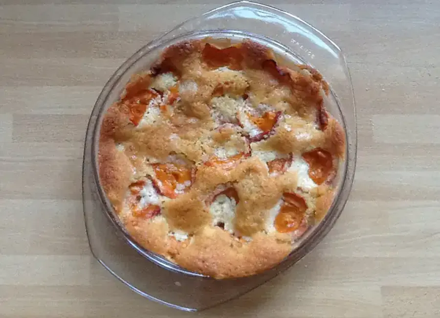 Biscuit fondant aux abricots