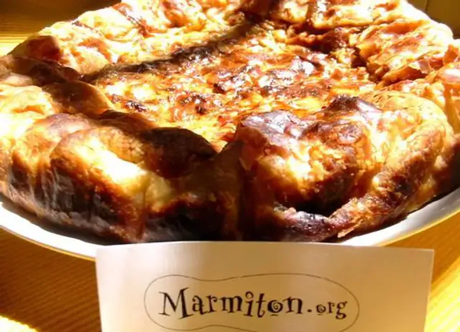 Tarte à l'oignon et jambon