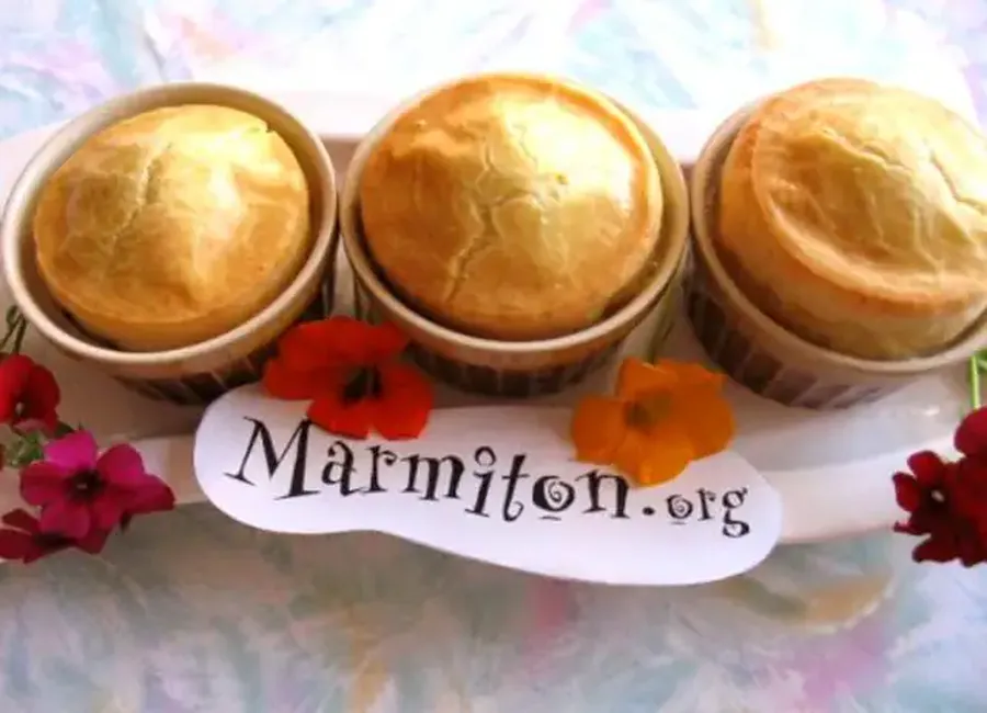 Soufflés individuels à la brandade de morue