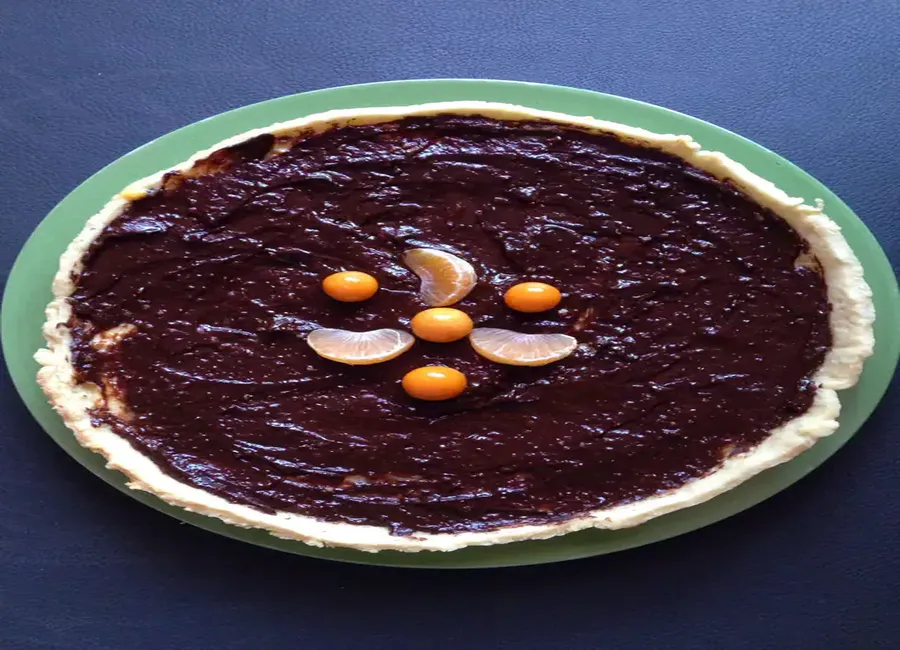 Tarte clémentine et chocolat