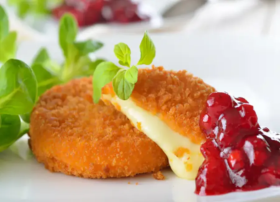 Assiette de fromages panés