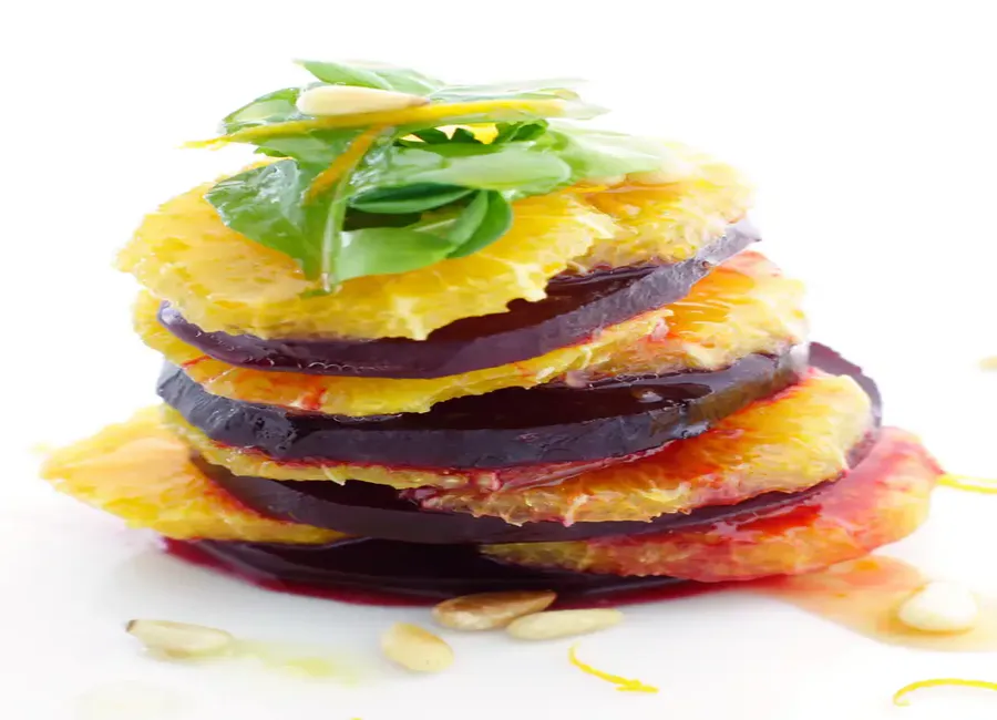 Salade de betteraves rouges à l'orange