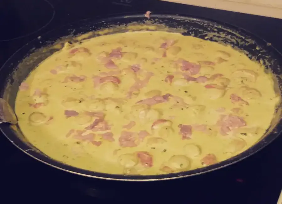 Saint jacques et crevettes avec sa pomme granny