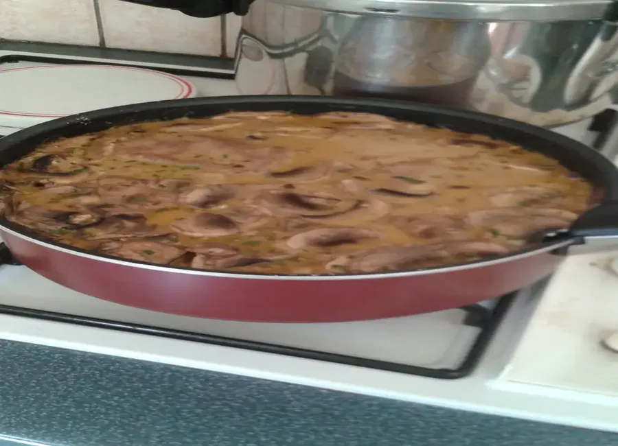 Langue de boeuf aux champignons