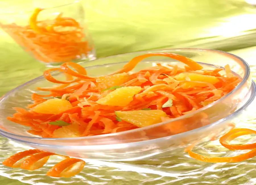 Carottes râpées aux oranges