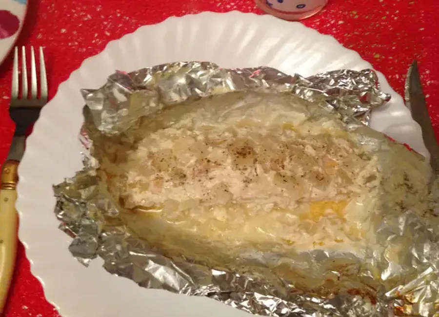 Papillotes de pavés de saumon simple