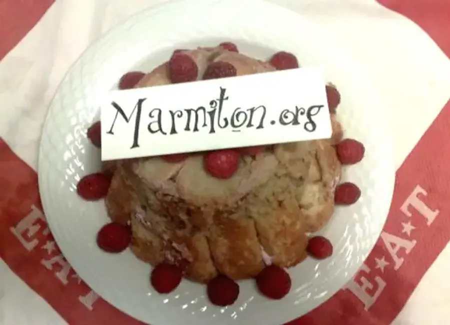 Charlotte framboise ananas vanille (ricotta et agar-agar)
