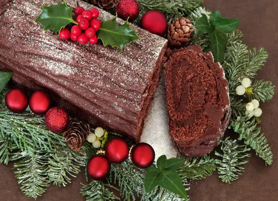 Bûche trois chocolats