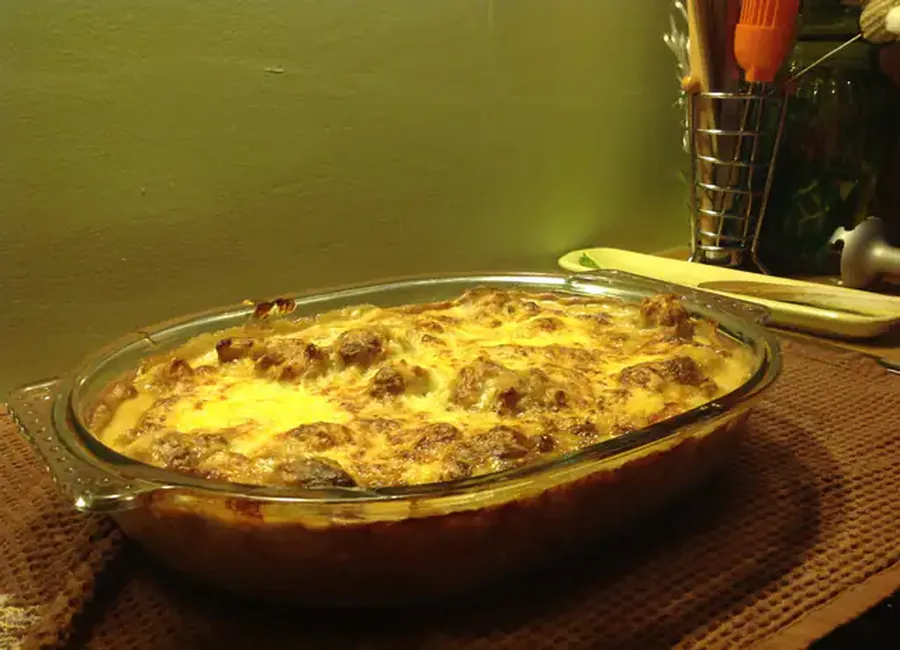 Gratin d'automne aux noix
