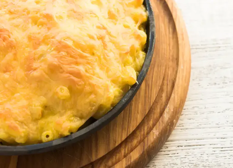 Gratin de macaronis au fromage